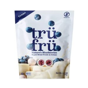 Tru Fru Hyper-Dried Bluberries in Creme 3.4oz 6ct